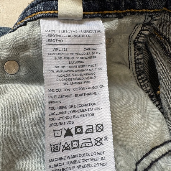 Levi's Strauss Signature Gold Relaxed Blue Jeans Mens Size 36 x 32 Pants - Picture 6 of 11